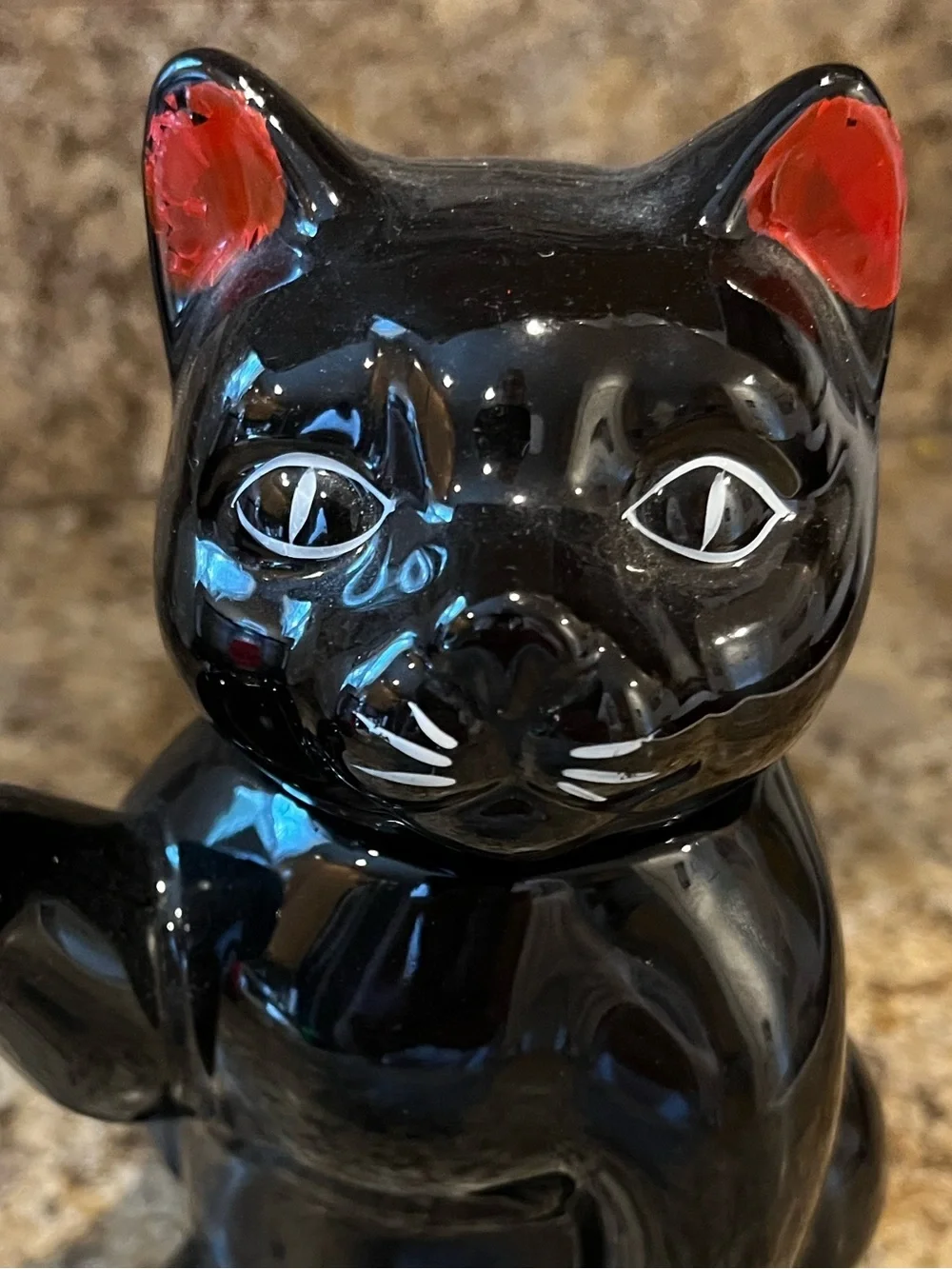 Vintage Ceramic Black Cat Teapot 1.5 Cup